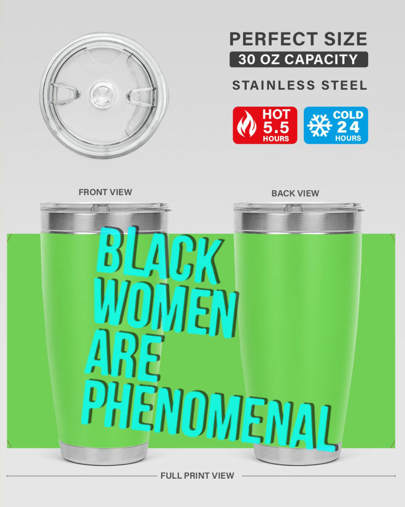 black woman are phenomenal color 216#- black words phrases- Cotton Tank