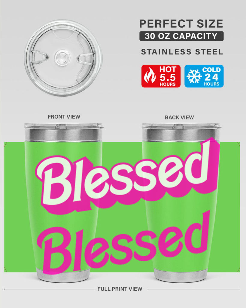 blessed barbie 193#- black words phrases- Cotton Tank