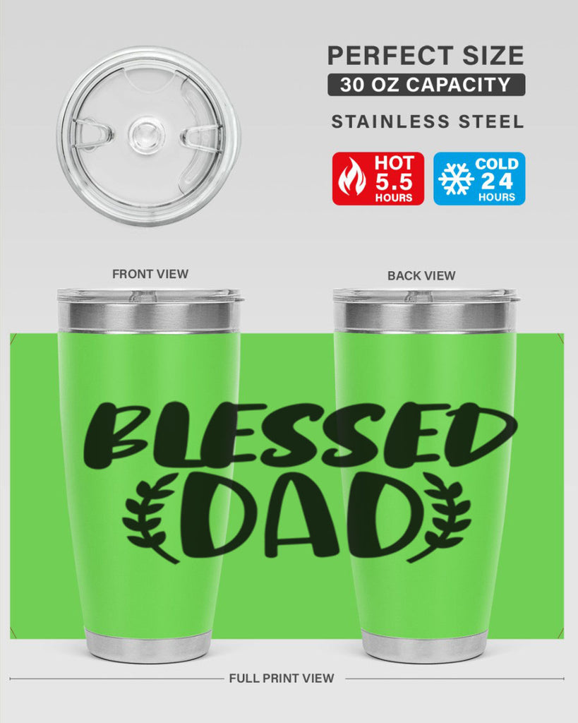 blessed dad 36#- dad- Tumbler