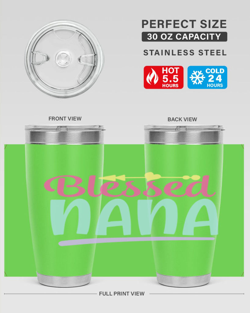 blessed nana 60#- grandma - nana- Tumbler
