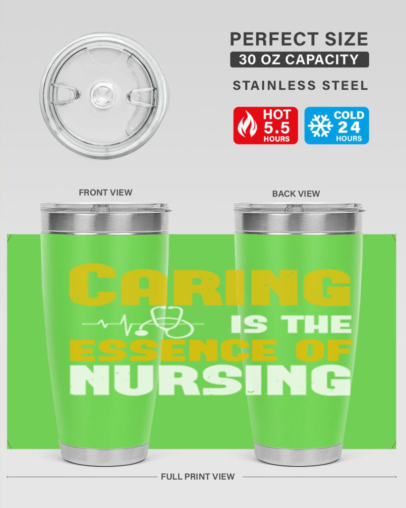 caring is the essence of Style 250#- nurse- tumbler