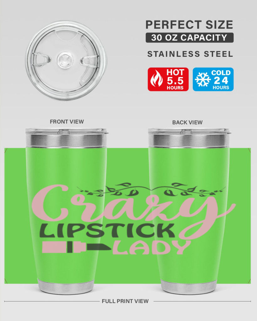 crazy lipstick lady Style 159#- make up- Tumbler