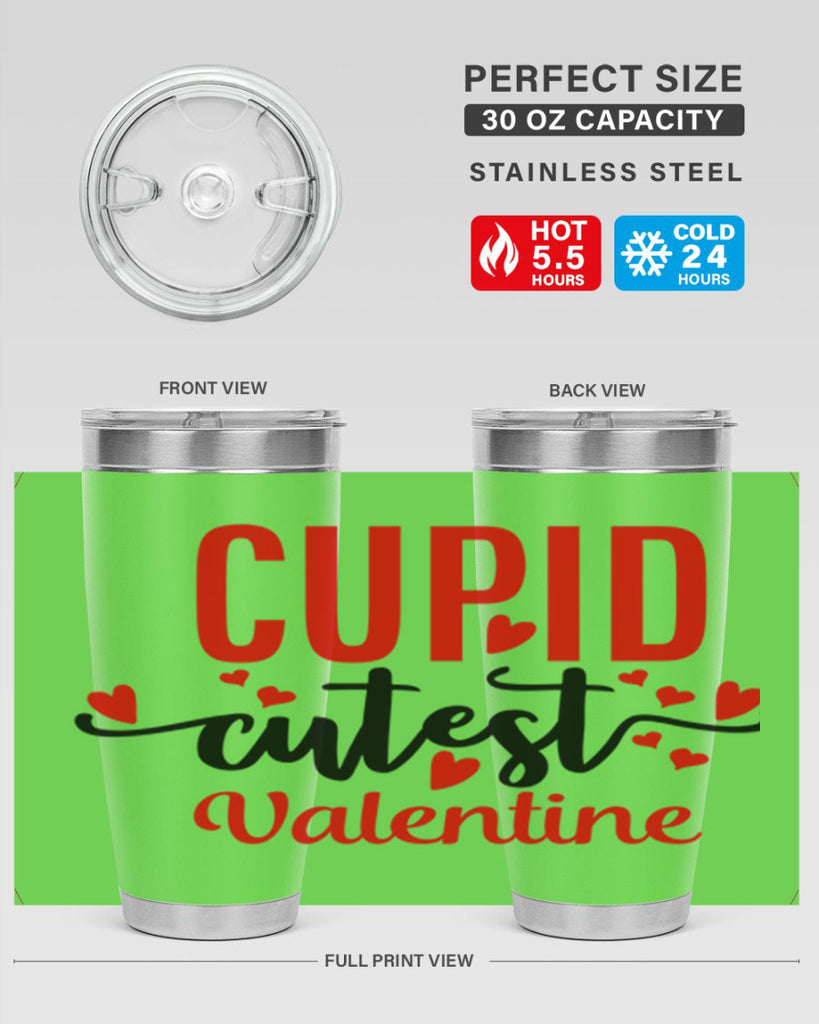 cupid cutest valentine 80#- valentines day- Tumbler