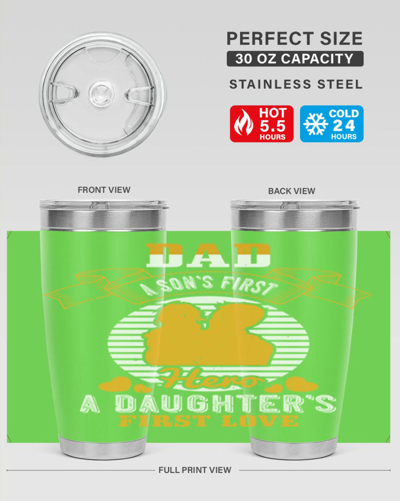 dad a son’s first hero 245#- fathers day- Tumbler