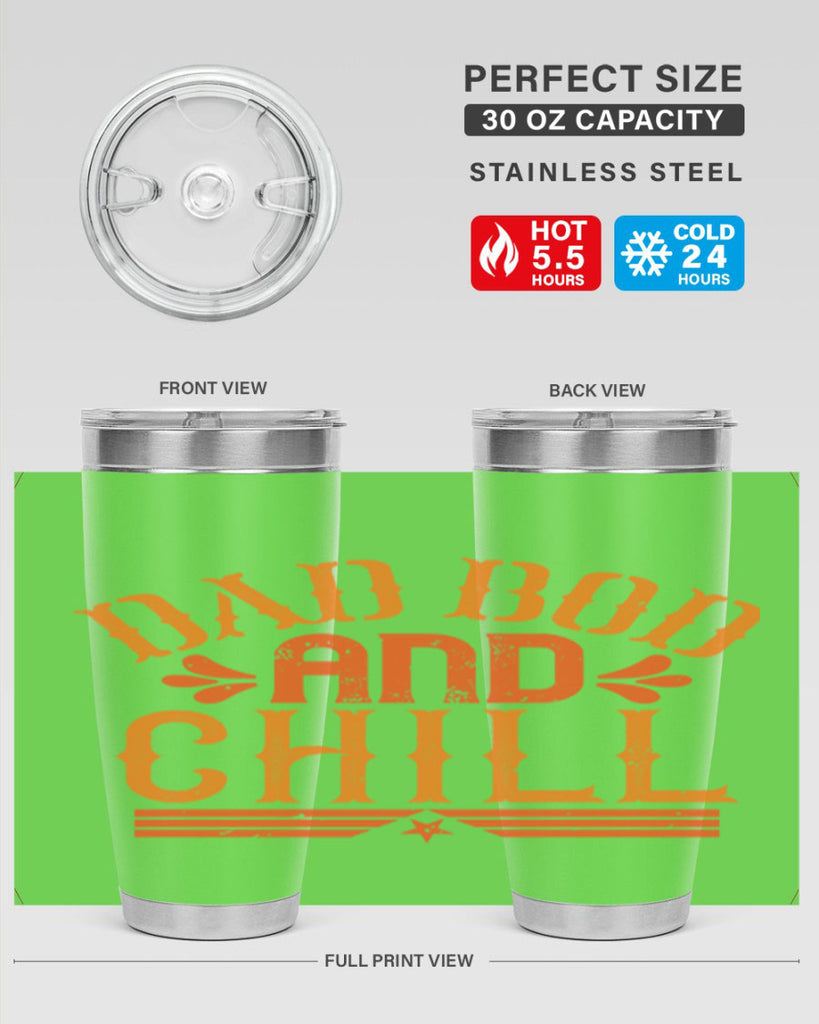 dad bod and chill 118#- fathers day- Tumbler
