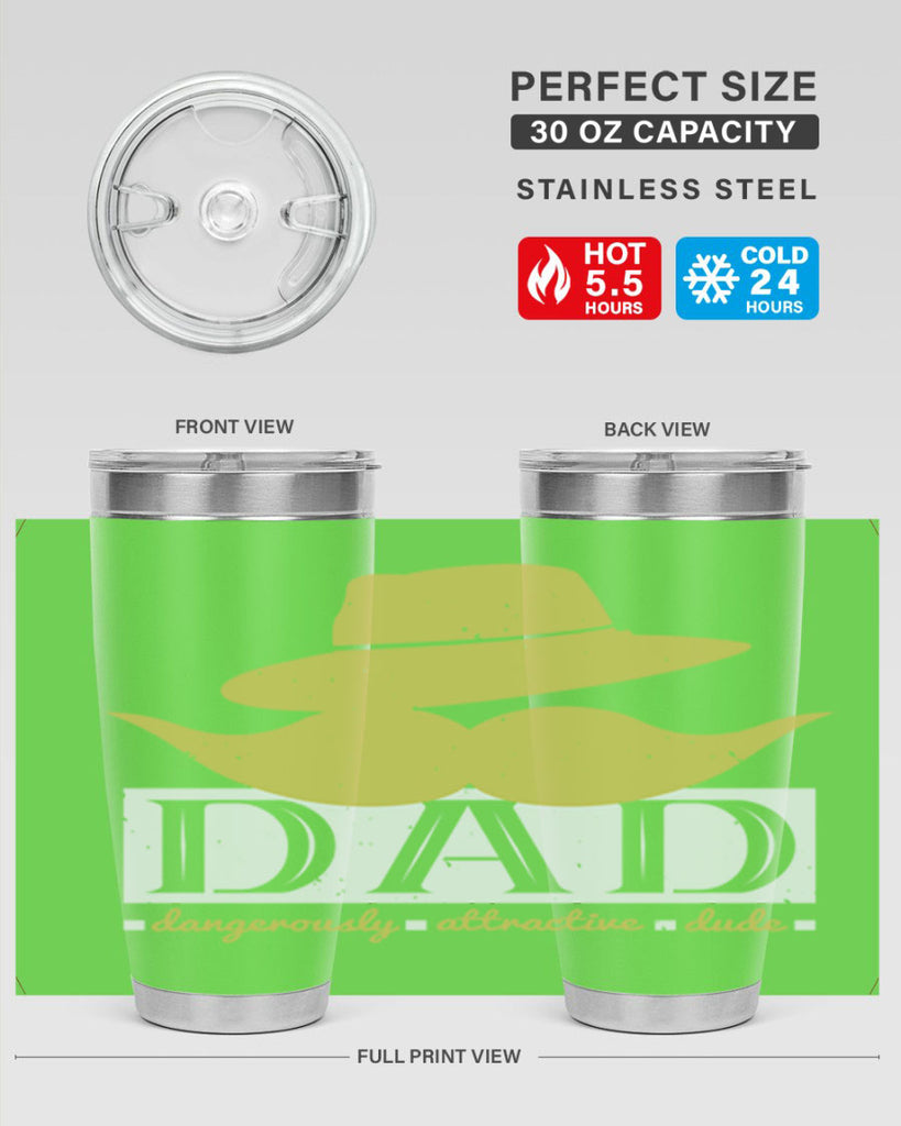 dad dangerously attractive 242#- fathers day- Tumbler