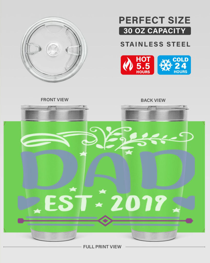 dad est 100#- fathers day- Tumbler