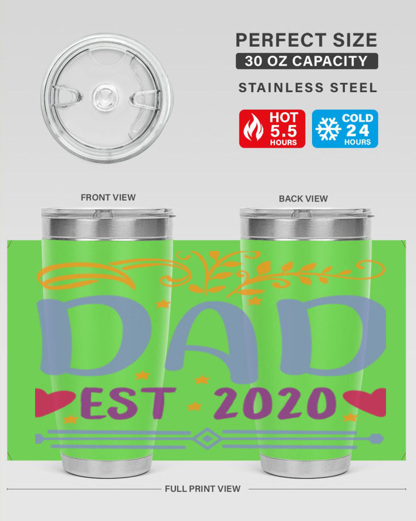 dad est 98#- fathers day- Tumbler