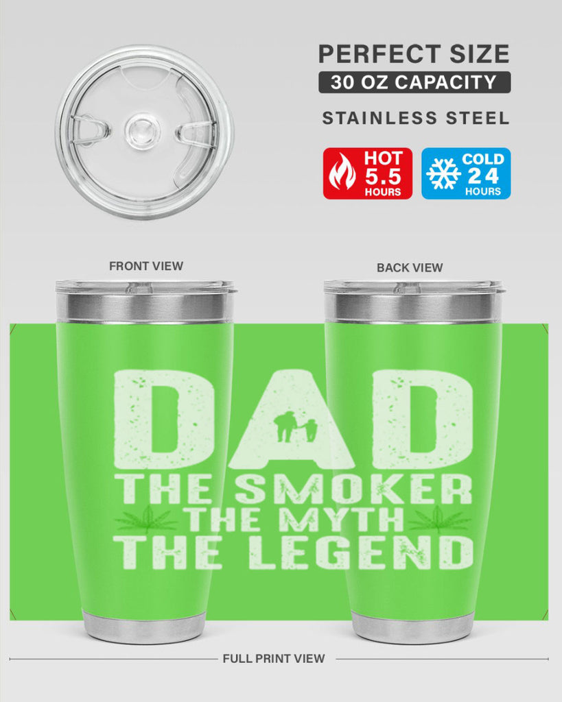 dad the smoker the myth the legend 66#- marijuana- Tumbler