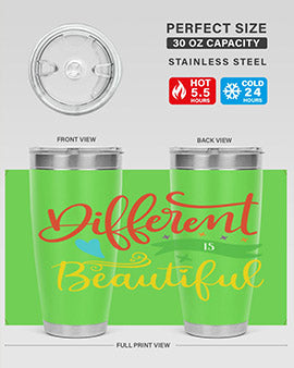 different is beautiful Style 11#- autism- Tumbler
