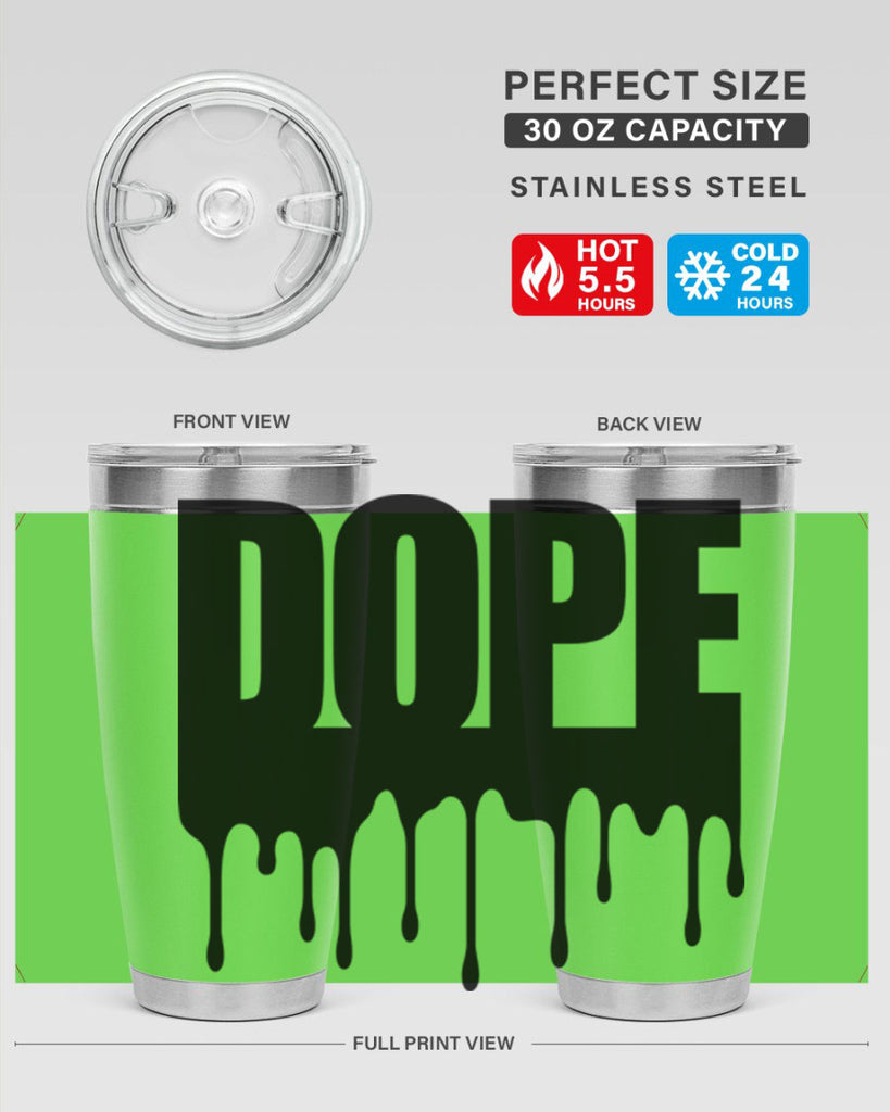 dope drip 166#- black words phrases- Cotton Tank