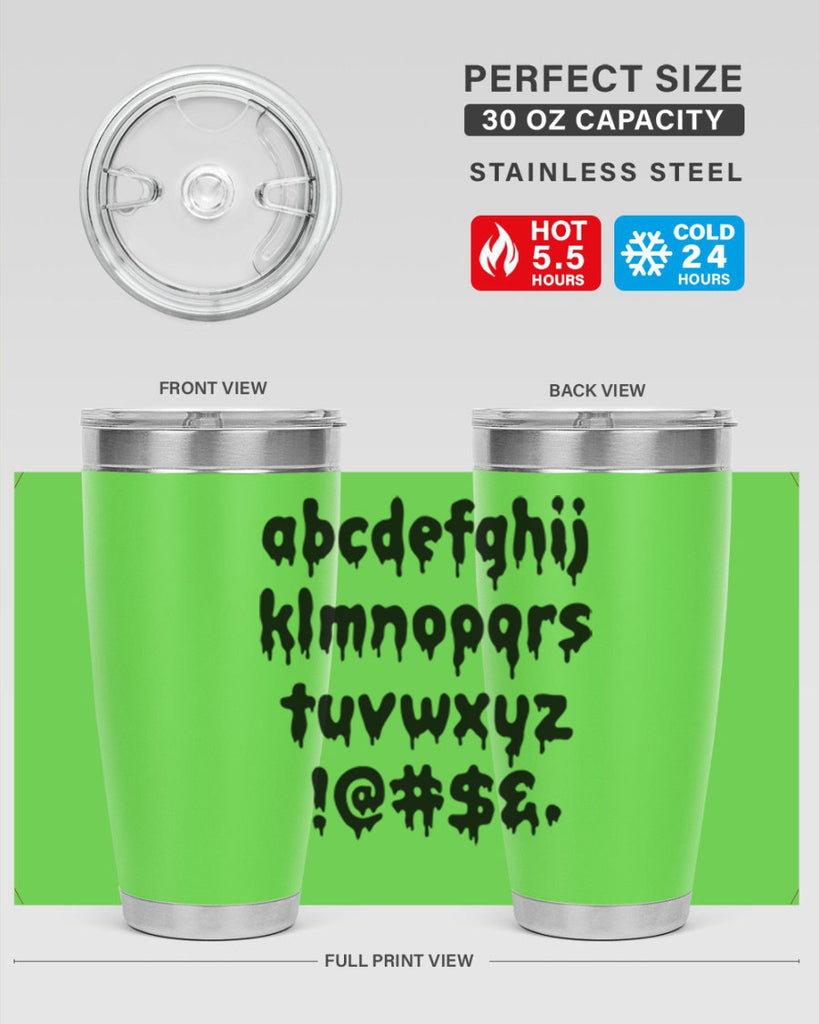 dripping lowercase 162#- black words phrases- Cotton Tank