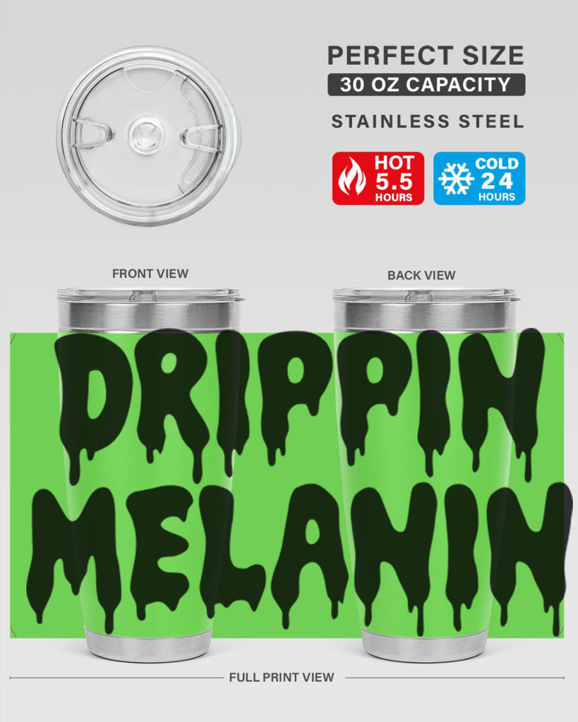 drippinmelanin  160#- black words phrases- Cotton Tank