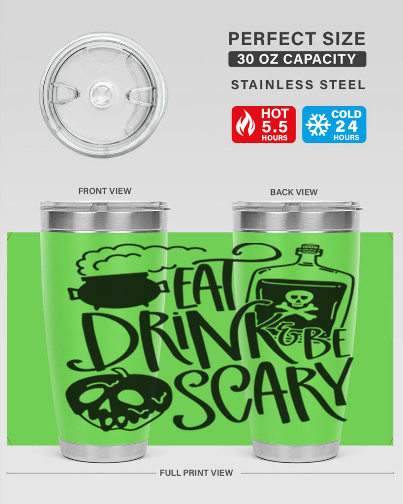 eat drink be scary 78#- halloween- Tumbler