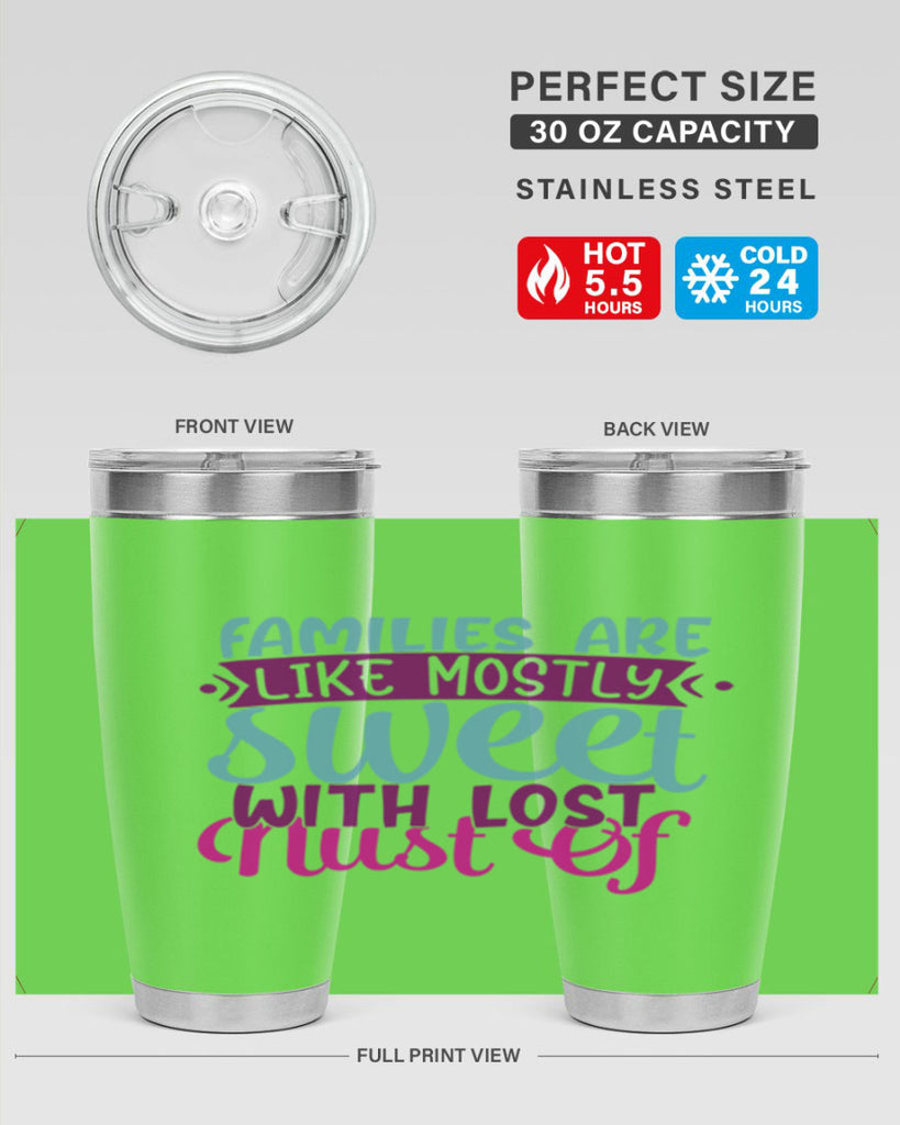 families are like mostly sweet with lost nust of 42#- family- Tumbler