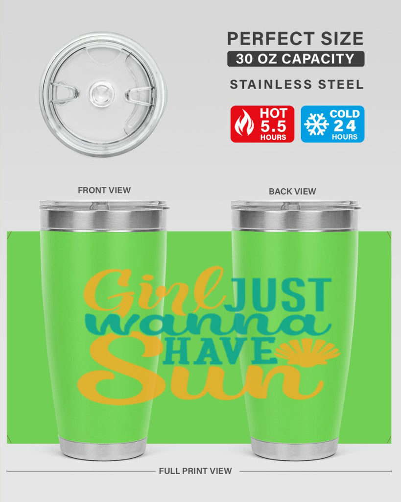 girls just wanna have sun Style 101#- summer- Tumbler