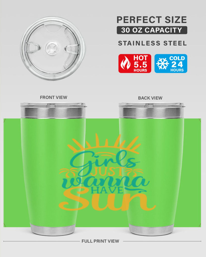 girls just wanna have sun Style 102#- summer- Tumbler