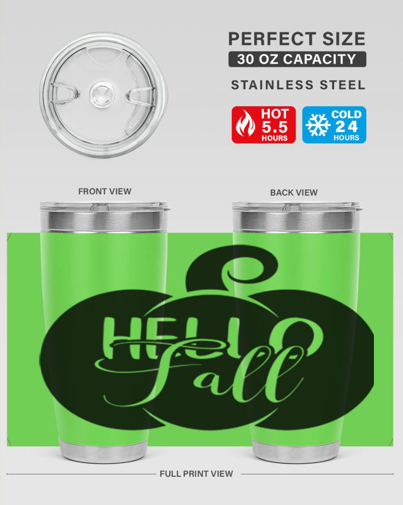 hello fall 275#- fall- Tumbler
