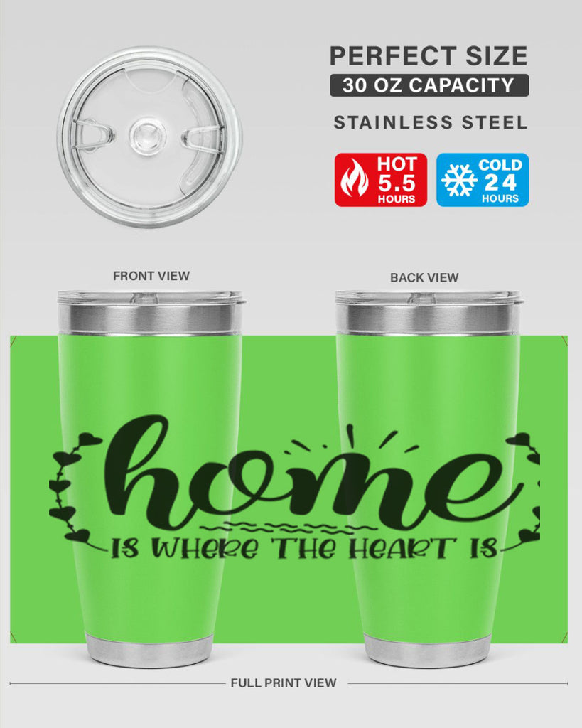 home is where the heart is 38#- home- Tumbler