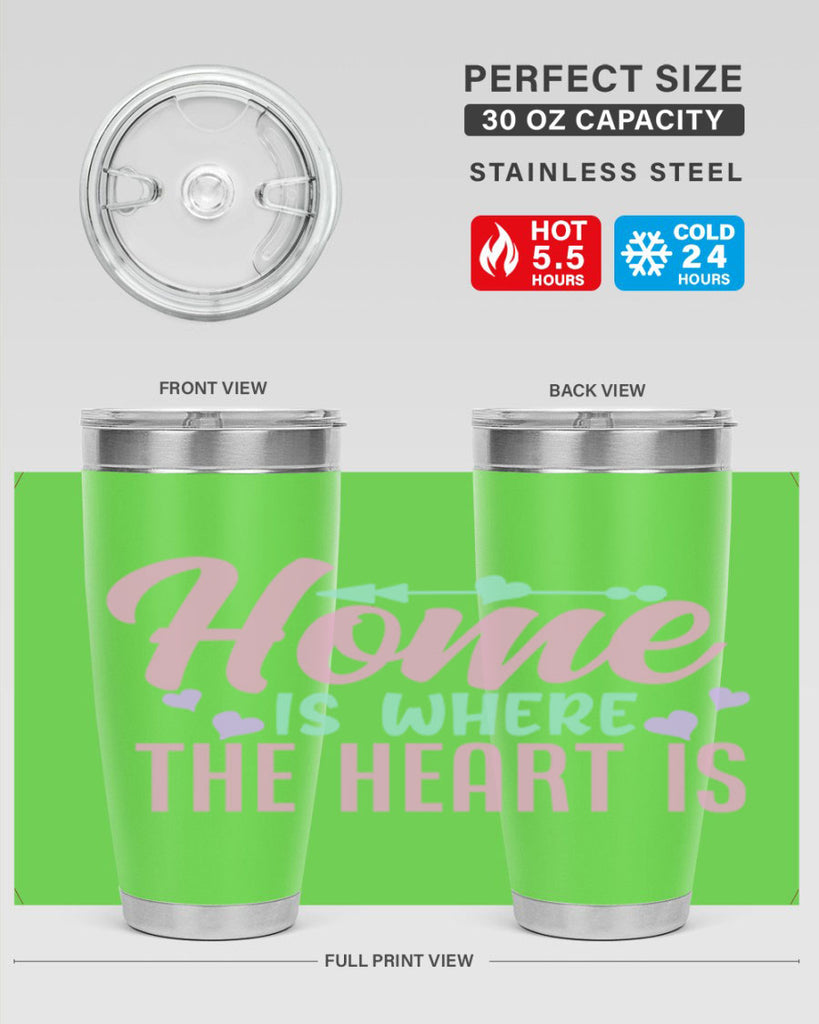 home is where the heart is 39#- home- Tumbler