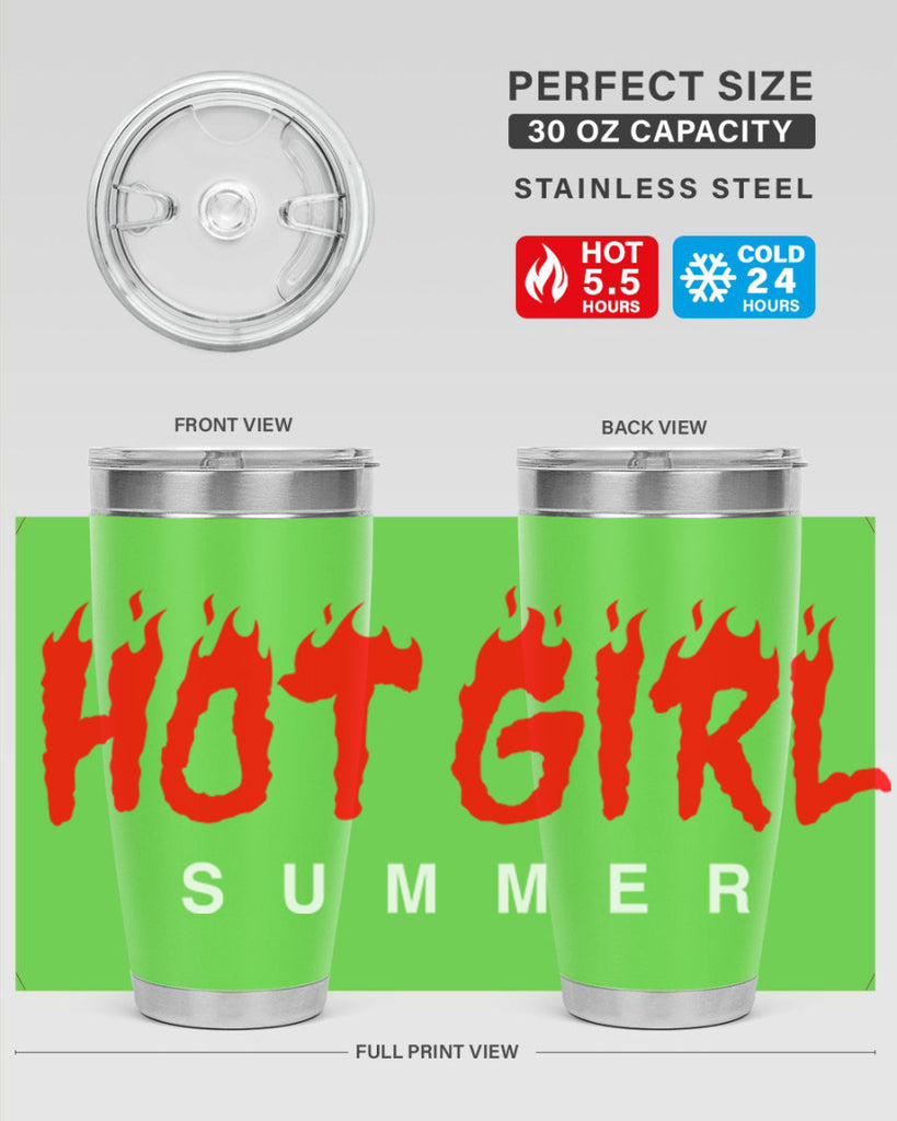 hot girl  summer fire 124#- black words phrases- Cotton Tank