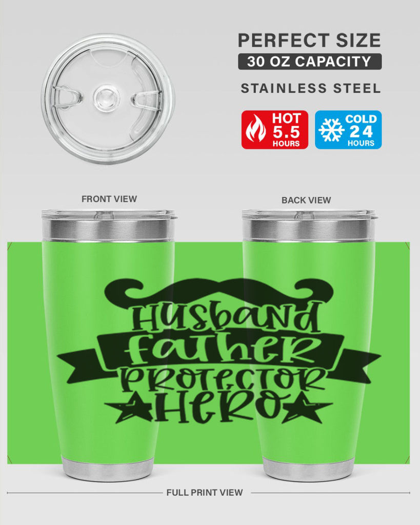 husband father protector hero 46#- fathers day- Tumbler