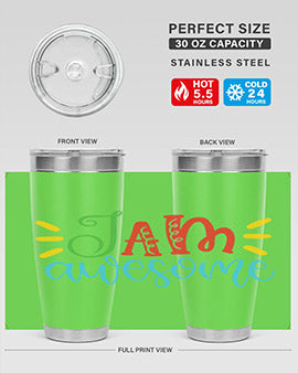 i am awesome Style 18#- autism- Tumbler