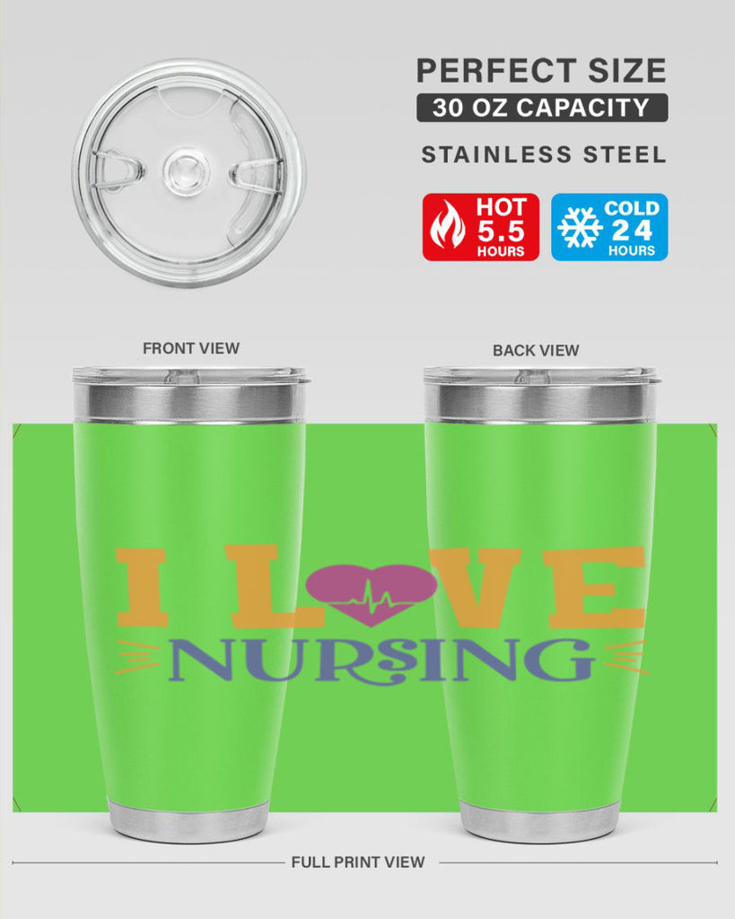 i love nursing Style 379#- nurse- tumbler