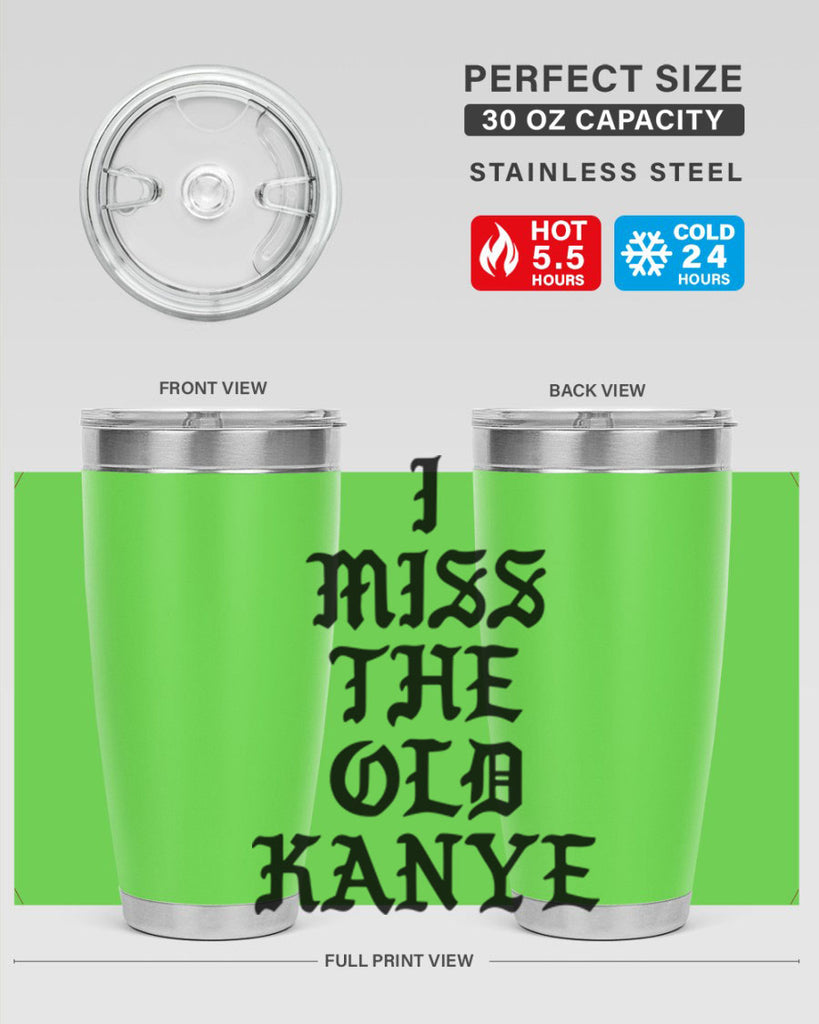 i miss the old kanye pablo 114#- black words phrases- Cotton Tank