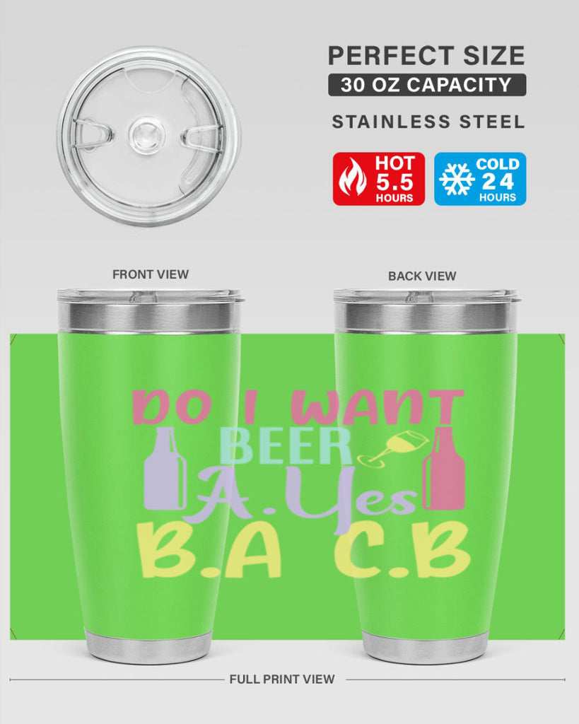 i want beer ayes ba cb 142#- beer- Tumbler