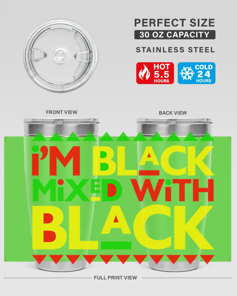 im  black  mixed with black  111#- black words phrases- Cotton Tank