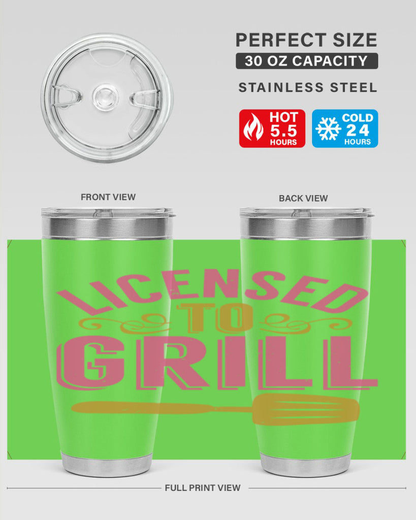 licensed to grill 24#- bbq- Tumbler