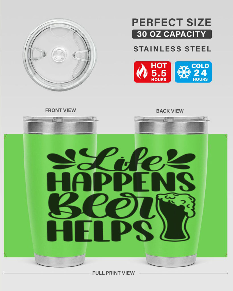 life happens beer helps 28#- beer- Tumbler