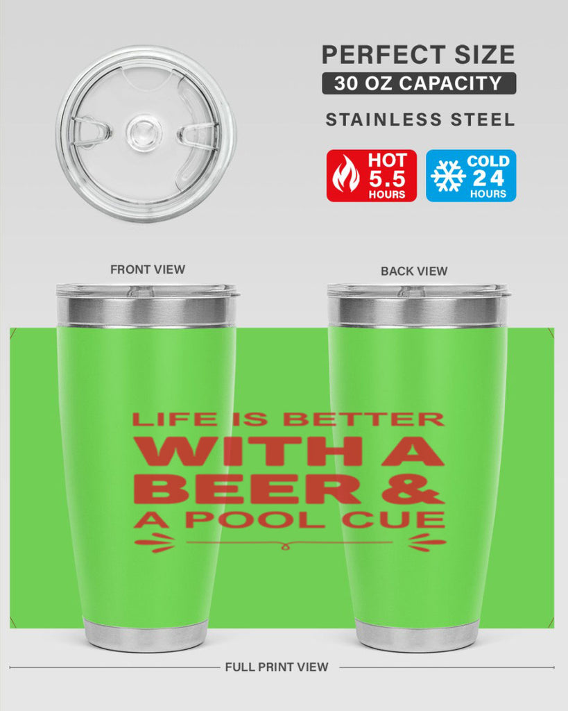 life is better 64#- beer- Tumbler