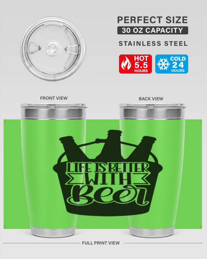 life is better with beer 27#- beer- Tumbler