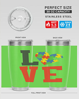 love Style 29#- autism- Tumbler