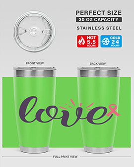 love Style 7#- breast cancer- Tumbler