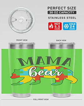 mama bear Style 32#- autism- Tumbler
