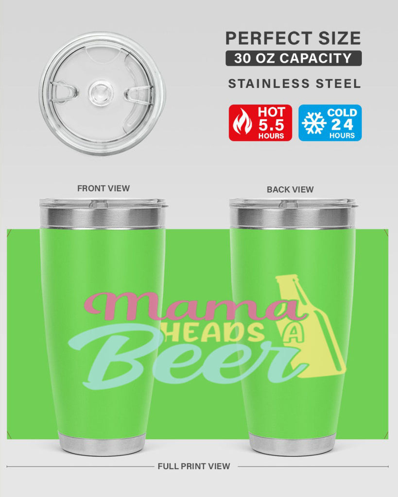 mama heads a beer 124#- beer- Tumbler