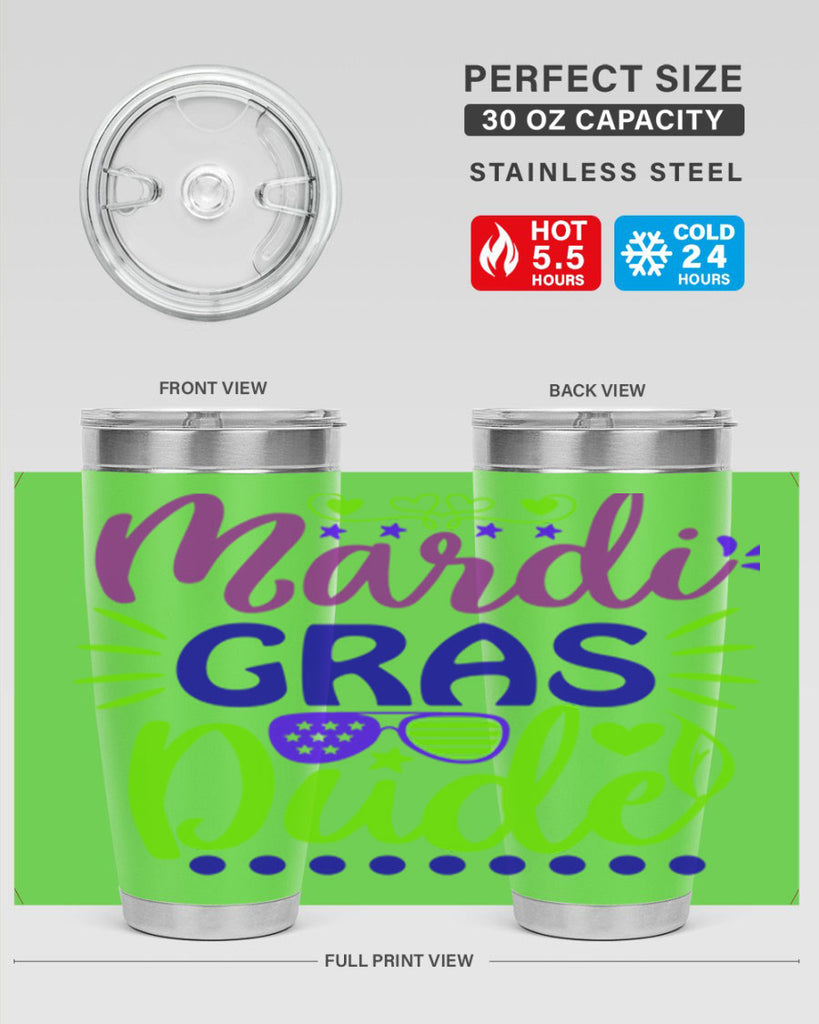 mardi gras dude 9#- mardi gras- Tumbler
