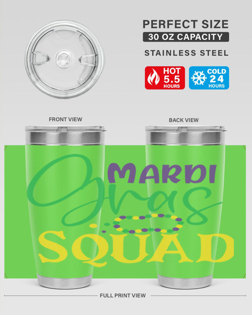 mardi gras squad 78#- mardi gras- Tumbler