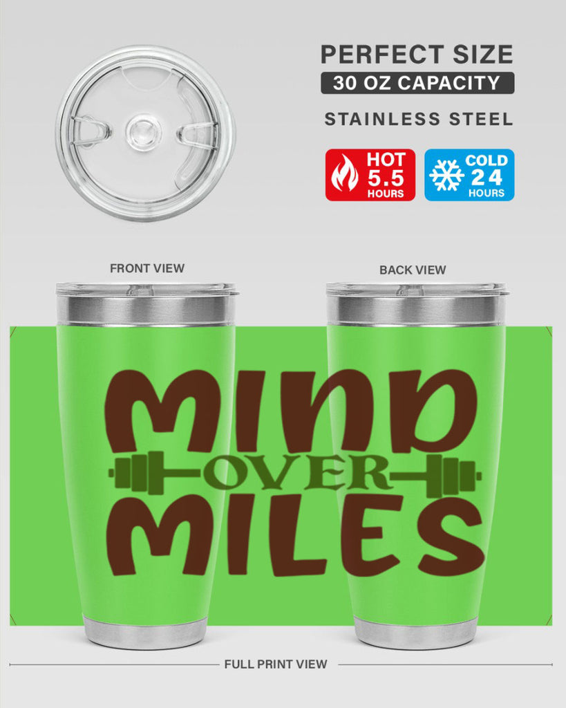 mind over miles 29#- gym- Tumbler