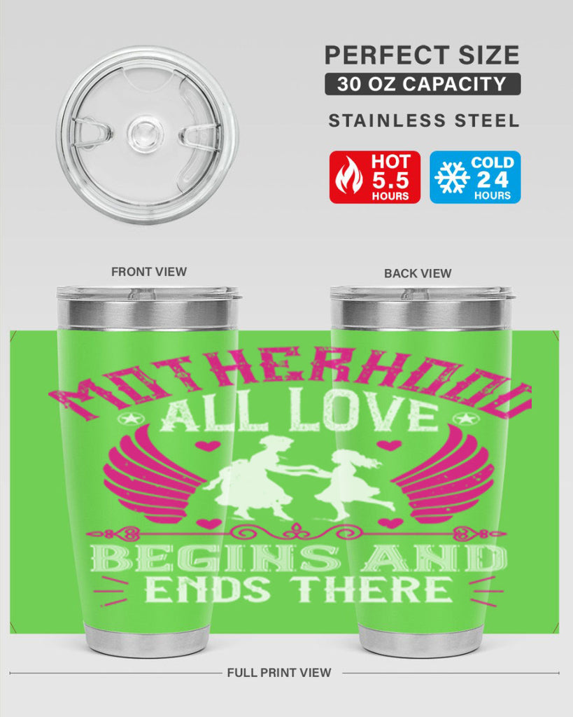 motherhood all love 57#- mothers day- Tumbler