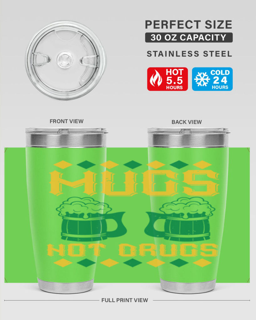 mugs not drugs 59#- beer- Tumbler