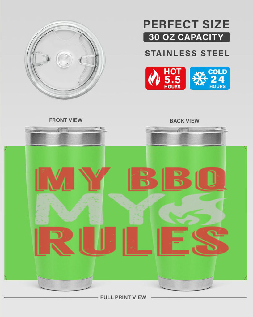 my bbq my rule 22#- bbq- Tumbler