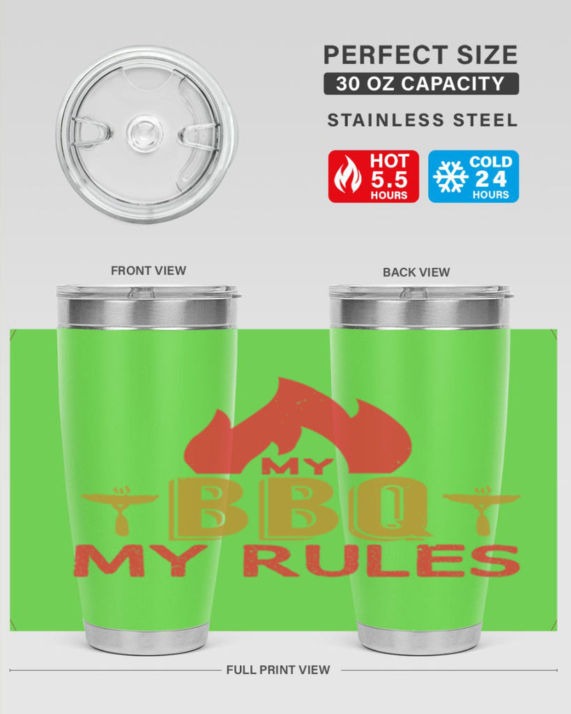 my bbq my ruless 21#- bbq- Tumbler
