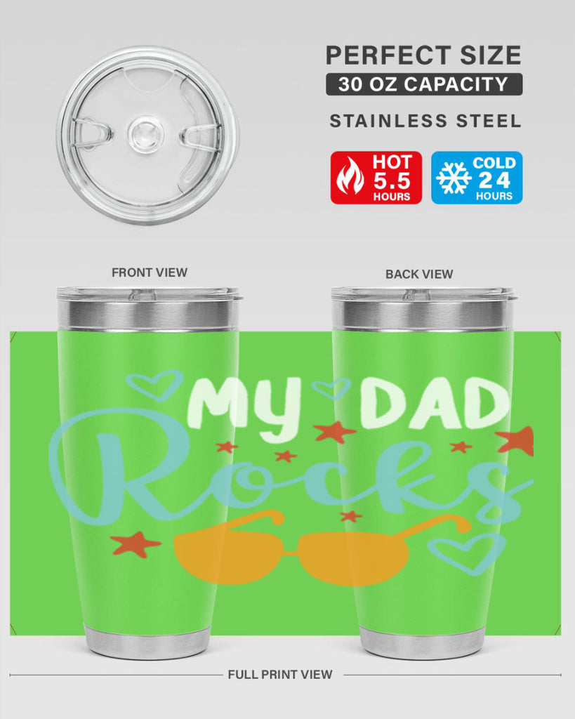my dad rocks 83#- fathers day- Tumbler