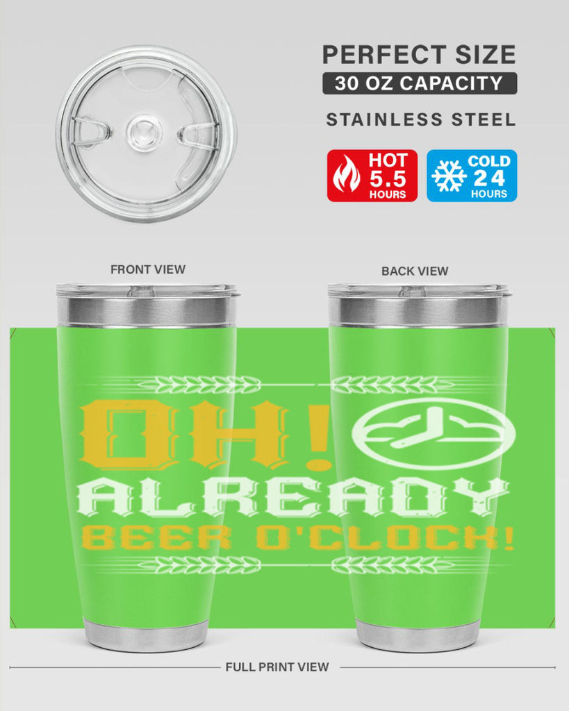 oh already beer oclock 54#- beer- Tumbler