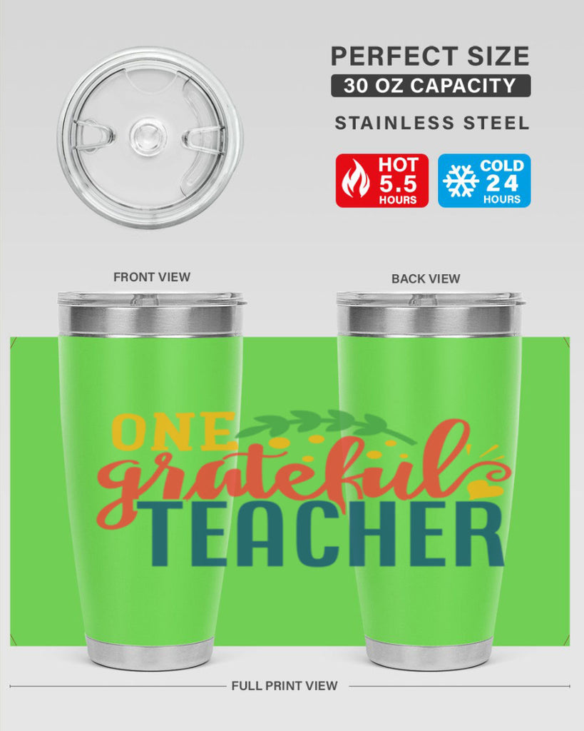 one grateful teacher Style 167#- teacher- tumbler