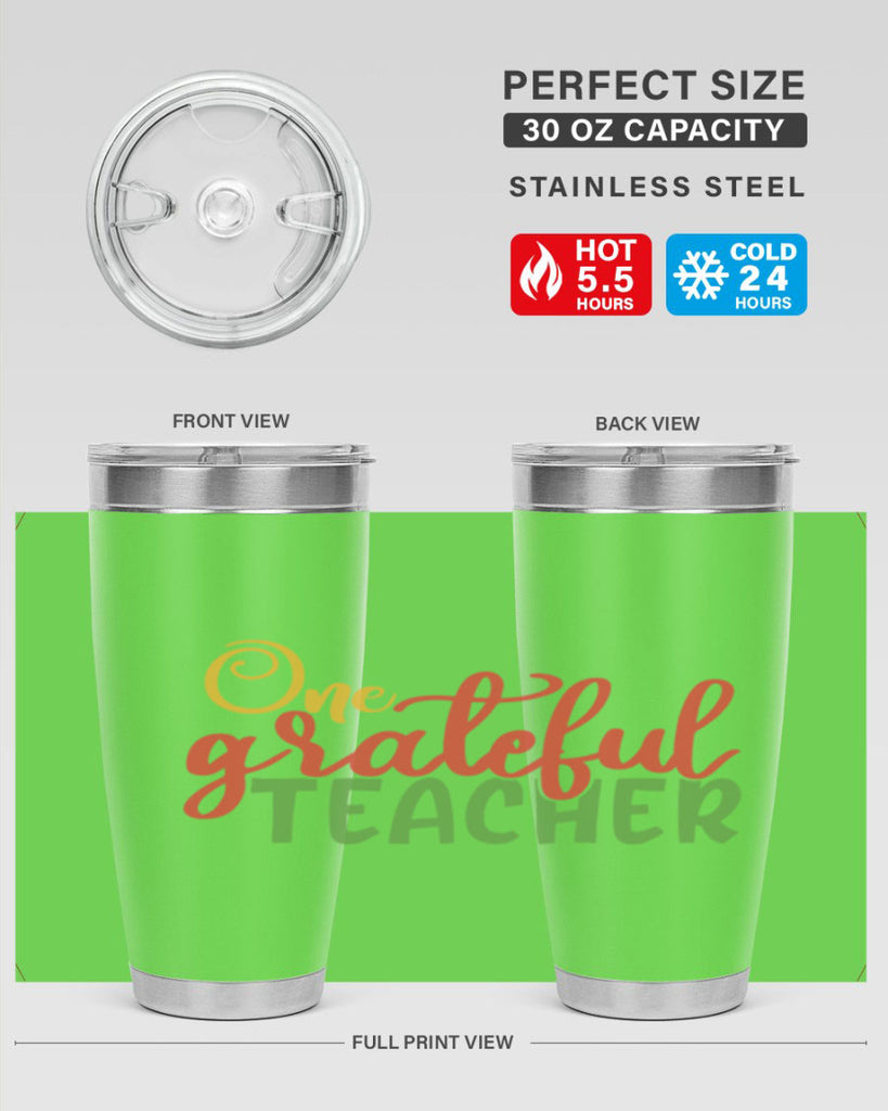 one grateful teacher Style 168#- teacher- tumbler
